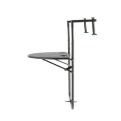 Balkontafel Halfrond Antraciet -Tuinartikelen Winkel 123 1056