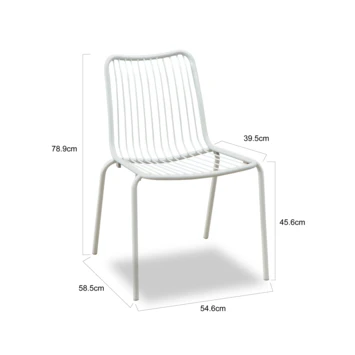 Tuinstoel Lucca Wit Tuinstoel Lucca Wit -Tuinartikelen Winkel 123 1091