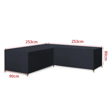 Loungesethoes L-vorm 250X250 cm Loungesethoes L-vorm 250X250 Cm -Tuinartikelen Winkel 123 1121