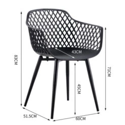 Stoel Savona Zwart -Tuinartikelen Winkel 123 1138