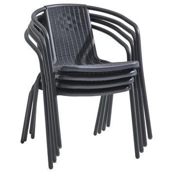 Stapelstoel Bari antraciet Stapelstoel Bari Antraciet -Tuinartikelen Winkel 123 1438