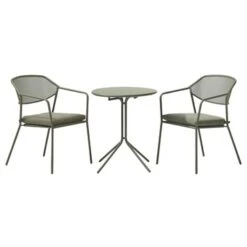 Bijzettafel Bari Groen Staal -Tuinartikelen Winkel 123 1457