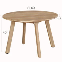 GAMMA Bijzettafel Jura 60x60 Cm -Tuinartikelen Winkel 123 1479