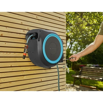 Gardena wandslangenbox Roll Up 25 meterincl. tuinspuit Gardena Wandslangenbox Roll Up 25 Meterincl. Tuinspuit -Tuinartikelen Winkel 123 149