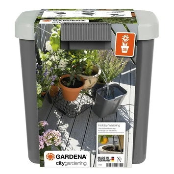 Gardena vakantiebewateringsset + 9 liter voorraadvat Gardena Vakantiebewateringsset + 9 Liter Voorraadvat -Tuinartikelen Winkel 123 158