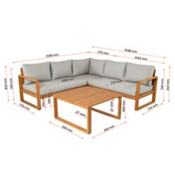 Loungeset Louis Eucalyptushout -Tuinartikelen Winkel 123 1610