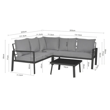 Loungeset Cordoba Loungeset Cordoba -Tuinartikelen Winkel 123 1620