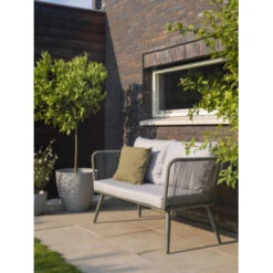 Loungebank Pamplona Legergroen -Tuinartikelen Winkel 123 1652