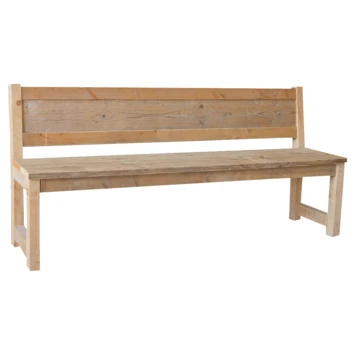 Steigerhouten Tuinbank met leuning Steigerhouten Tuinbank Met Leuning -Tuinartikelen Winkel 123 1713