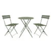 Bistro Set Belgrado Metal Steel Green 2 Bistro Set Belgrado Metal Steel Green -Tuinartikelen Winkel 123 1717