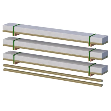 Vloerpakket 3x3m² inclusief twee balken Vloerpakket 3x3m² Inclusief Twee Balken -Tuinartikelen Winkel 123 1756