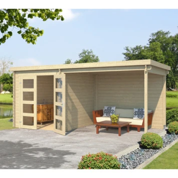 Tuinhuis Helena met overkapping 492x254 cm Tuinhuis Helena Met Overkapping 492x254 Cm -Tuinartikelen Winkel 123 1847