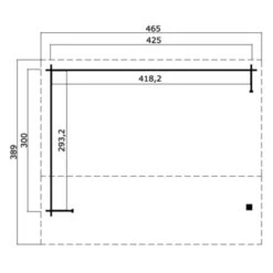 De Lounge Oussea 425x300 Geïmpregneerd  -Tuinartikelen Winkel 123 1884
