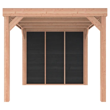 Overkapping Douglas Hout Zwart met Achterwand 270x270 cm Overkapping Douglas Hout Zwart Met Achterwand 270x270 Cm -Tuinartikelen Winkel 123 1900