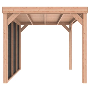 Overkapping Douglas Hout Zwart met Achterwand 270x270 cm Overkapping Douglas Hout Zwart Met Achterwand 270x270 Cm -Tuinartikelen Winkel 123 1903