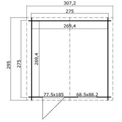 Tuinhuis Roos 307x295 Cm 4 Tuinhuis Roos 307x295 Cm -Tuinartikelen Winkel 123 1918