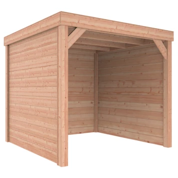 Overkapping Douglas Hout Blank met Blokhutprofiel Achterwand en 2 Zijwanden 270x270 cm Overkapping Douglas Hout Blank Met Blokhutprofiel Achterwand En 2 Zijwanden 270x270 Cm -Tuinartikelen Winkel 123 1936