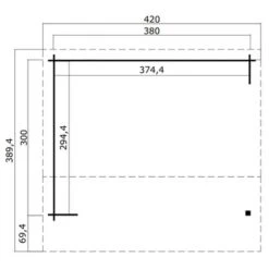 Overkapping Hawaii 390x420 Cm -Tuinartikelen Winkel 123 1966