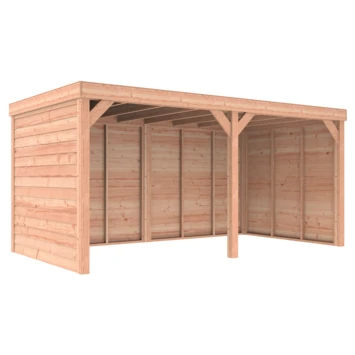 Overkapping Douglas Hout Blank met Achterwand en 2 Zijwanden 270x522 cm Overkapping Douglas Hout Blank Met Achterwand En 2 Zijwanden 270x522 Cm -Tuinartikelen Winkel 123 1991