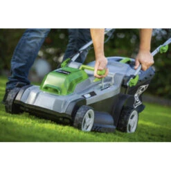 LUX 20V Accu Grasmaaier 37cm Incl. 2 Accu's 4,0Ah + Lader -Tuinartikelen Winkel 123 2031