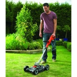 Black & Decker BLACK+DECKER 18V 3-in-1 Strimmer LI-ION 20 Cm Incl. 2,0Ah Accu + Lader -Tuinartikelen Winkel 123 2554