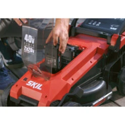 SKIL 20V Grasmaaier 0130BA Brushless 34cm + 2 Accu's 2,0Ah + Snellader -Tuinartikelen Winkel 123 3227