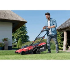 SKIL 20V Grasmaaier 0140BA Brushless 43cm + 2 Accu's 4,0Ah + Snellader -Tuinartikelen Winkel 123 3318