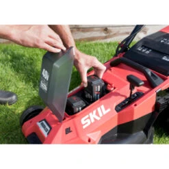 SKIL 20V Grasmaaier 0140BA Brushless 43cm + 2 Accu's 4,0Ah + Snellader -Tuinartikelen Winkel 123 3319