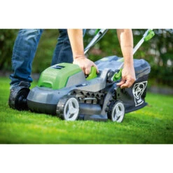 LUX 20V Accu Grasmaaier 33cm Incl. 2 Accu's 4,0Ah + Lader -Tuinartikelen Winkel 123 3340