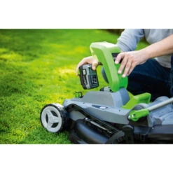 LUX 20V Accu Grasmaaier 33cm Incl. 2 Accu's 4,0Ah + Lader -Tuinartikelen Winkel 123 3342