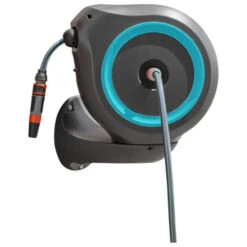 Gardena Wandslangenbox Roll-up 20 Meter Grijs Blauw -Tuinartikelen Winkel 123 357