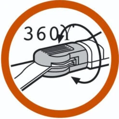 Gardena Classic Grasschaar 360° Draaibaar Staal 37,3x13,4x4,2 Cm -Tuinartikelen Winkel 123 3690