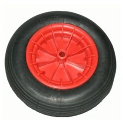 Los Wiel Rubber 400mm Met As 20mm Tot 200kg