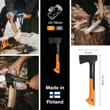 Fiskars universele bijl X7 XS Fiskars Universele Bijl X7 XS -Tuinartikelen Winkel 123 3807