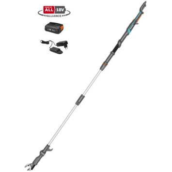 Gardena 18V telescopische takkenschaar 2,5m (P4A) Incl. 2.0Ah accu + lader Gardena 18V Telescopische Takkenschaar 2,5m (P4A) Incl. 2.0Ah Accu + Lader -Tuinartikelen Winkel 123 3837