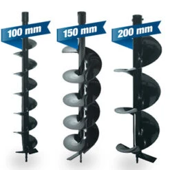 Hyundai Grondboor Set 100/150/200mm -Tuinartikelen Winkel 123 4179